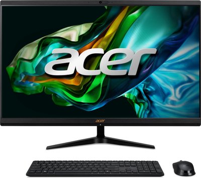 Acer Персональний комп'ютер моноблок Aspire C24-1800 23.8" FHD, Intel i3-1305U, 8GB, F512GB, UMA, WiFi, кл+м, без ОС, чорний