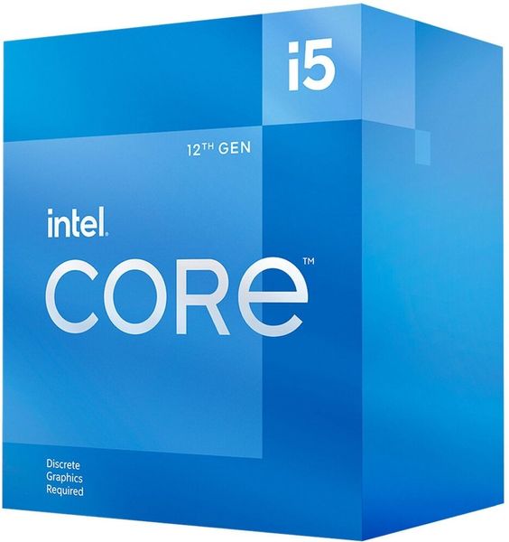 Intel Центральний процесор Core i5-12400F 6C/12T 2.5GHz 18Mb LGA1700 65W w/o graphics Box