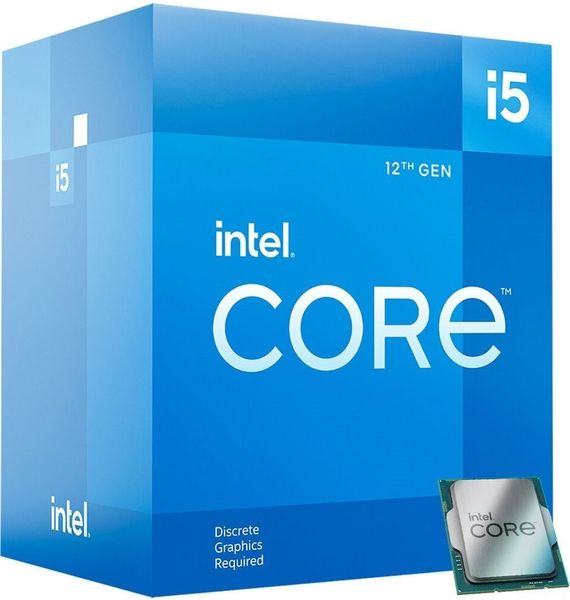 Intel Центральний процесор Core i5-12400F 6C/12T 2.5GHz 18Mb LGA1700 65W w/o graphics Box