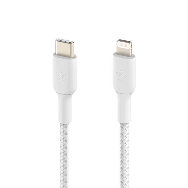 Belkin USB-С - Lightning, BRAIDED[2m, white]