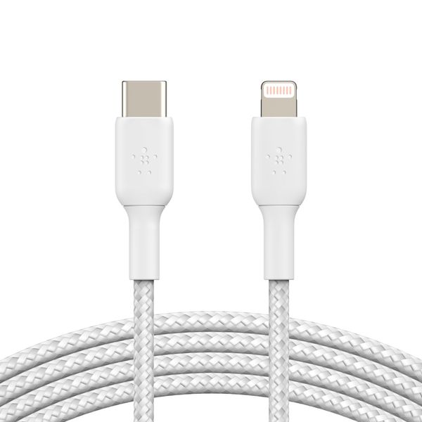 Belkin USB-С - Lightning, BRAIDED[2m, white]