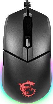 MSI Мышь Clutch GM11, RGB, USB-A, черный