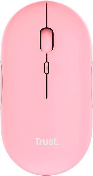 Trust Миша Puck Rechargeable Ultra-Thin BT WL Silent Pink