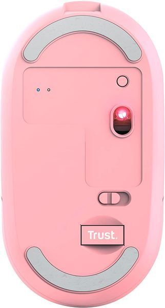 Trust Миша Puck Rechargeable Ultra-Thin BT WL Silent Pink