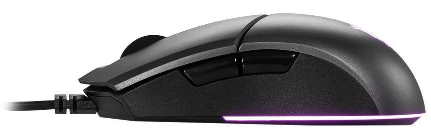 MSI Миша Clutch GM11, RGB, USB-A, чорний