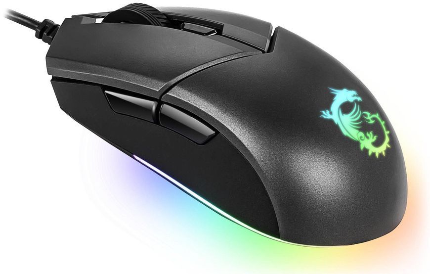 MSI Миша Clutch GM11, RGB, USB-A, чорний