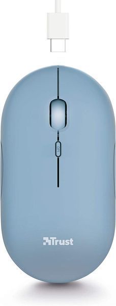 Trust Миша Puck Rechargeable Ultra-Thin BT WL Silent Blue