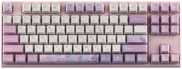 Varmilo Клавіатура механічна VEM87 Dreams On Board 87Key, EC V2 Sakura, USB-A, EN/UKR, White Led, Рожевий