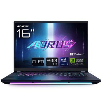 Ноутбук AORUS MASTER 16 BZH 16" QHD OLED, Intel U9-275HX, 32GB, F2TB, NVD5090-24, W11P, чорний AORUS_16BZHC6UAE65SP фото