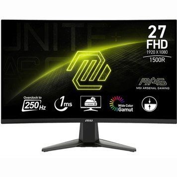 Монітор MSI 27" MAG 27C6X 2xHDMI, DP, USB-C, 2xUSB, Audio, VA, 250Hz, 1ms, sRGB 99%, CURVED, AdaptiveSync 9S6-3CE01M-002 фото