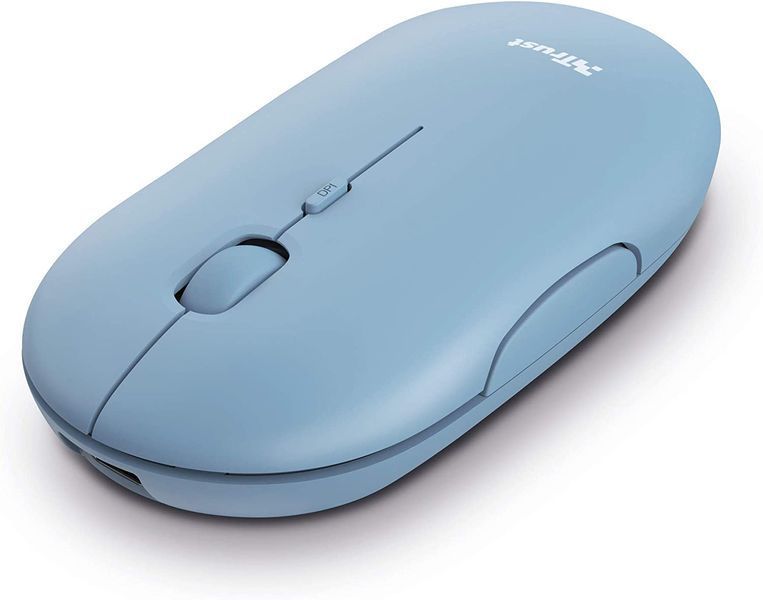 Trust Миша Puck Rechargeable Ultra-Thin BT WL Silent Blue