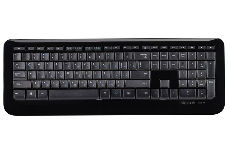 Microsoft Комплект Microsoft Desktop 850 109key, WL, EN/UKR/RU, Чорний PY9-00012 фото