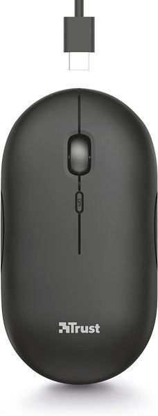 Trust Миша Puck Rechargeable Ultra-Thin BT WL Silent Black