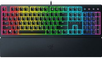 Razer Клавіатура Ornata V3 RGB 104key Mecha-Membrane Switch USB RU Black