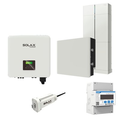 Комплект Solax 4.2: Трифазний гібридний інвертор на 10 кВт, з АКБ на 6,2 кВт*год