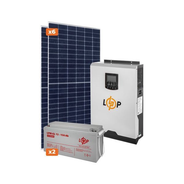 Оборудование для солнечной электростанции (СЭС) Стандарт 3,5 kW АКБ 3,6kWh Gel 150 Ah