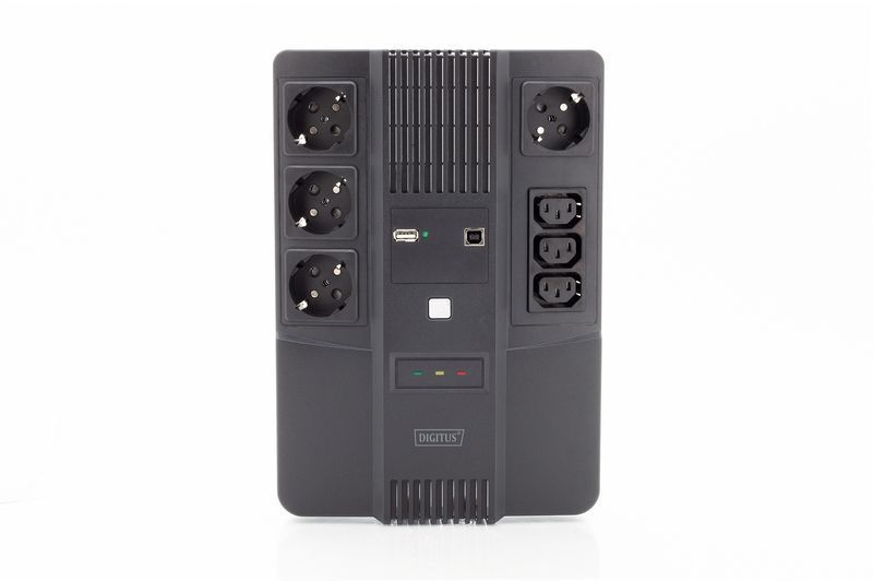 Digitus ИБП All-in-One, 600VA/360W, LED, 4xSchuko/3xC13, RJ45, USB DN-170110 фото