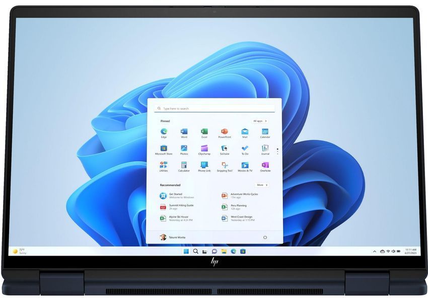 Ноутбук HP ENVY x360 14-fc0018ua 14" WUXGA IPS Touch, Intel U5-125U, 16GB, F512GB, UMA, Win11, синій AQ8R2EA фото