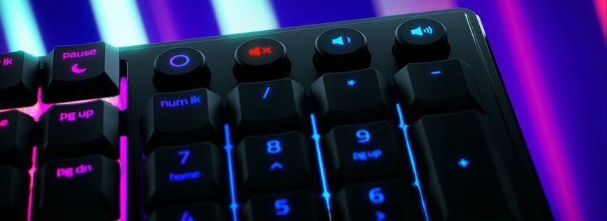 Razer Клавіатура Ornata V3 RGB 104key Mecha-Membrane Switch USB RU Black