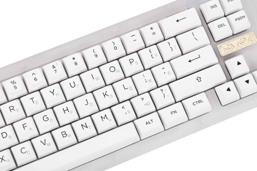 Akko Клавіатура механічна ACR Pro 68 68Key, CS Crystal, USB-A, Hot-swappable, EN/UKR, RGB, Білий