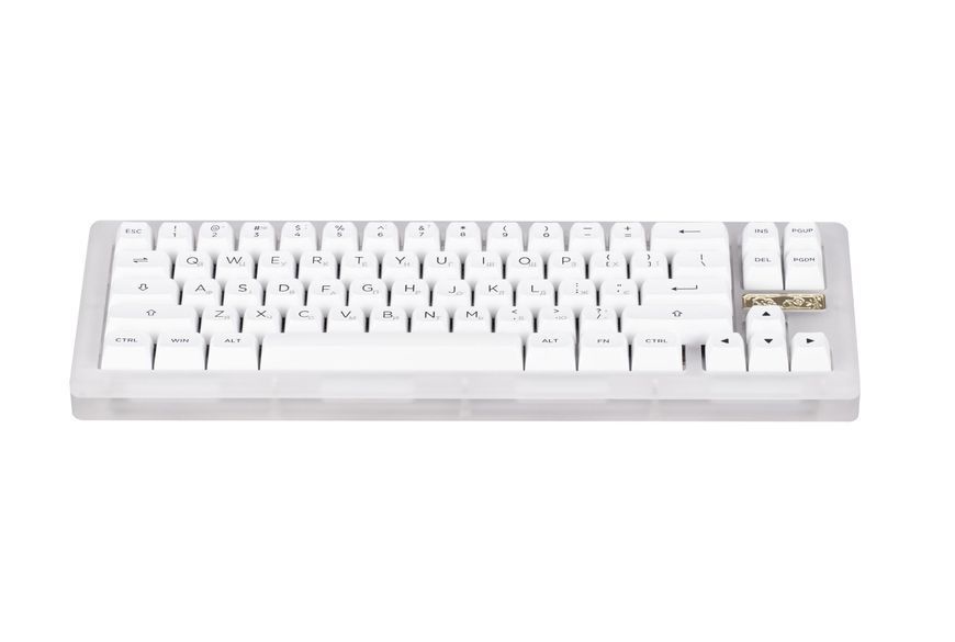 Akko Клавіатура механічна ACR Pro 68 68Key, CS Crystal, USB-A, Hot-swappable, EN/UKR, RGB, Білий