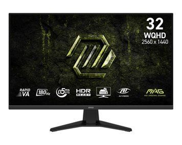 Монітор MSI 31.5" MAG 325QF-E18V 2xHDMI, DP, Audio, VA, 2560x1440, 180Hz, 0.5ms, sRGB 109%, AdaptiveSync 9S6-3DE11M-001 фото
