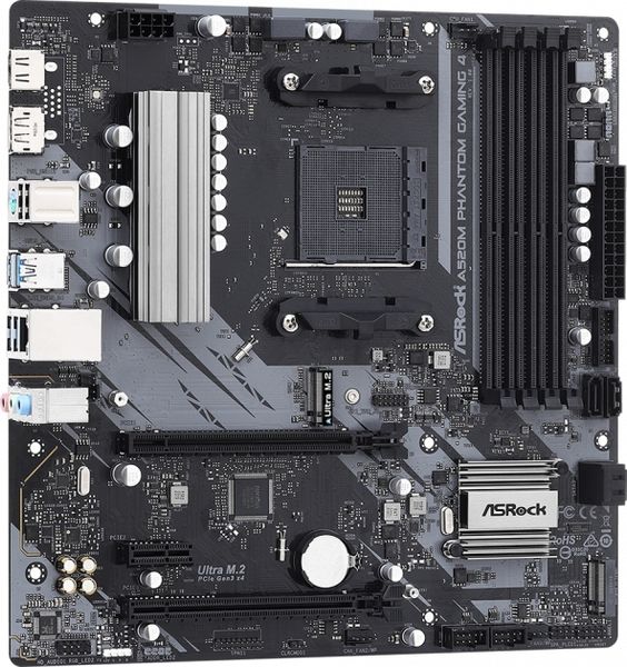 ASRock Материнська плата A520M PHANTOM GAMING 4 sAM4 A520 4xDDR4 HDMI DP mATX