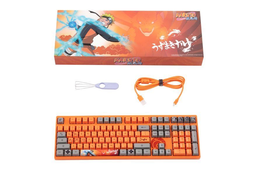 Akko Клавиатура механическая 3108 Naruto 108Key, CS Pink V2, USB-A, EN/UKR, No Led, Оранжевый