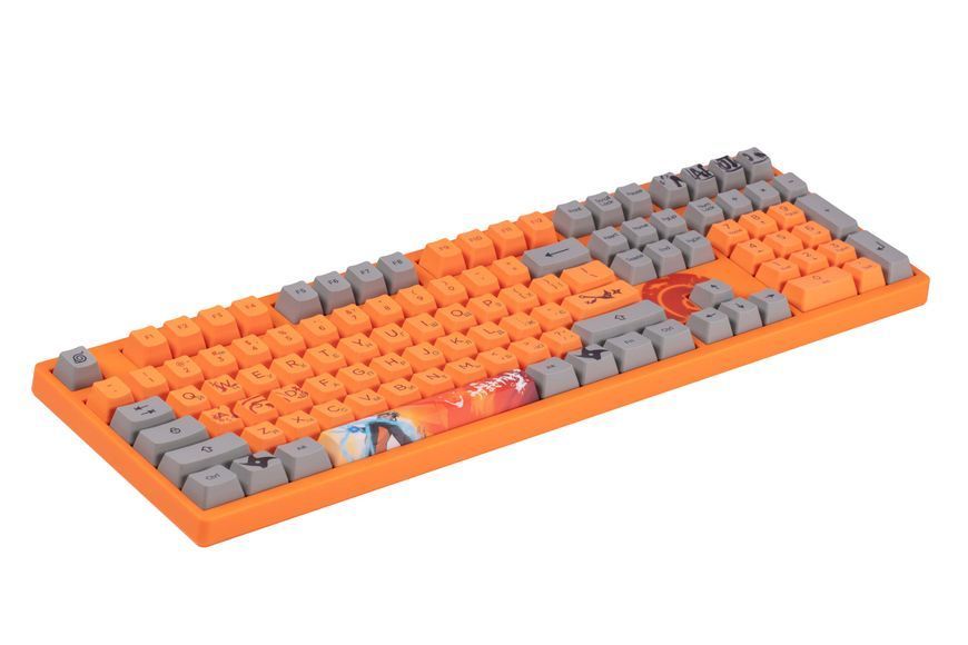 Akko Клавиатура механическая 3108 Naruto 108Key, CS Pink V2, USB-A, EN/UKR, No Led, Оранжевый