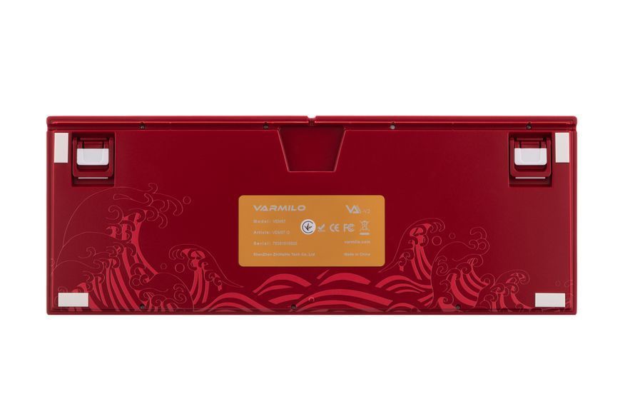 Varmilo Клавиатура механическая VEM87 Koi 87Key, EC V2 Sakura, USB-A, EN/UKR, White Led, Красный