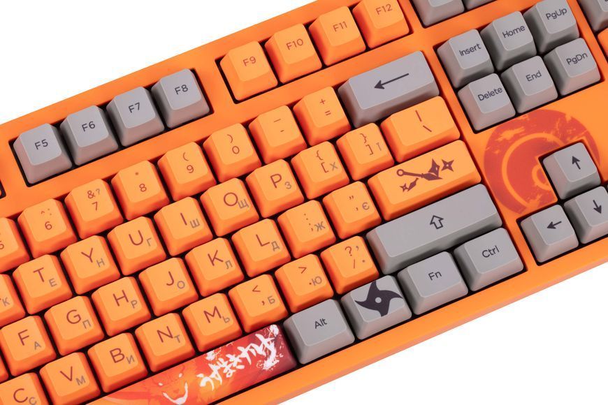 Akko Клавиатура механическая 3108 Naruto 108Key, CS Pink V2, USB-A, EN/UKR, No Led, Оранжевый