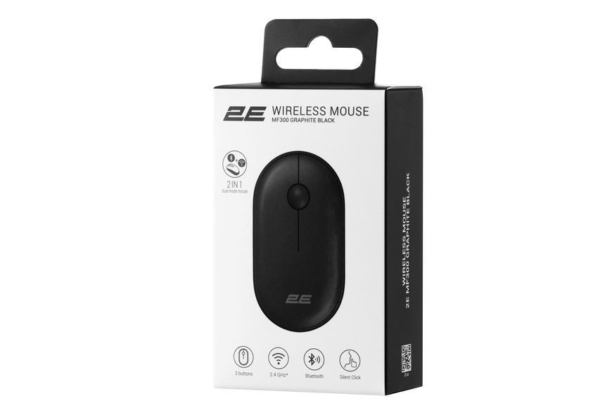 2E Миша MF300 Silent WL BT black