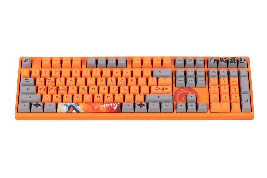 Akko Клавиатура механическая 3108 Naruto 108Key, CS Pink V2, USB-A, EN/UKR, No Led, Оранжевый