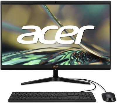Acer Персональний комп'ютер моноблок Aspire C24-1750 23.8" FHD, Intel i5-1240P, 16GB, F512GB, UMA, WiFi, кл+м, Lin, чорний