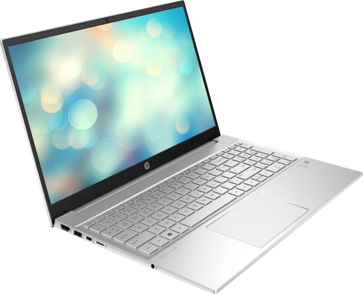 HP Ноутбук Pavilion 15-eh1023ua 15.6" FHD IPS AG, AMD R5-5500U, 8GB, F256GB, UMA, DOS, сріблястий 422K3EA фото