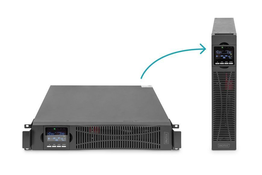 Digitus Силовий блок Power Module, 6kVA/6kW, LCD, Hardwire In/Out, RS232, USB, Rack/Tower DN-170106 фото