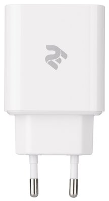 2E Сетевое ЗУ Wall Charger USB-C PD3.0, USB-A QC3.0, Max 30W White