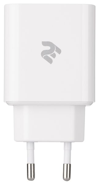 2E Сетевое ЗУ Wall Charger USB-C PD3.0, USB-A QC3.0, Max 30W White