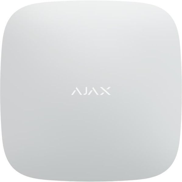 Ajax Интеллектуальная охранная централь Hub 2 Plus, gsm, ethernet, wi-fi, jeweller, беспроводная, белый