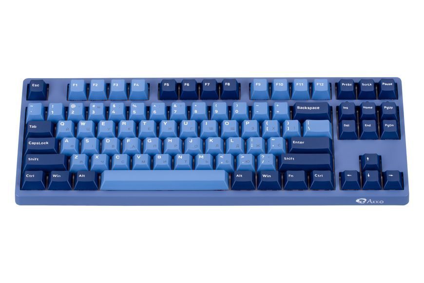 Akko Клавіатура механічна 3087 DS Ocean Star 87Key, CS Blue V2, USB-A, EN/UKR, No LED, Блакитний