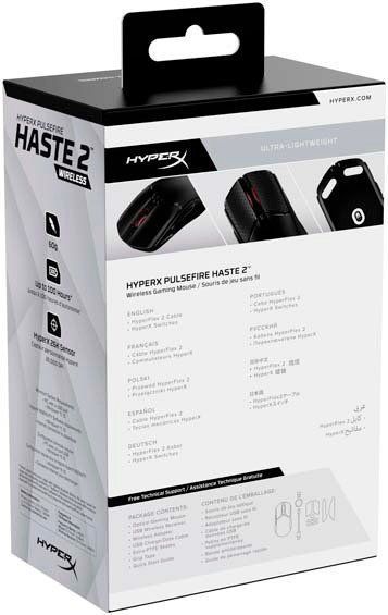 HyperX Мишь Pulsefire Haste 2 WL, Black