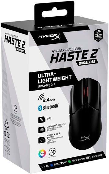 HyperX Мишь Pulsefire Haste 2 WL, Black