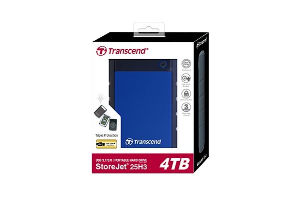 Transcend StoreJet 25H3[Портативный жесткий диск 4TB USB 3.1 StoreJet 25H3 Blue]