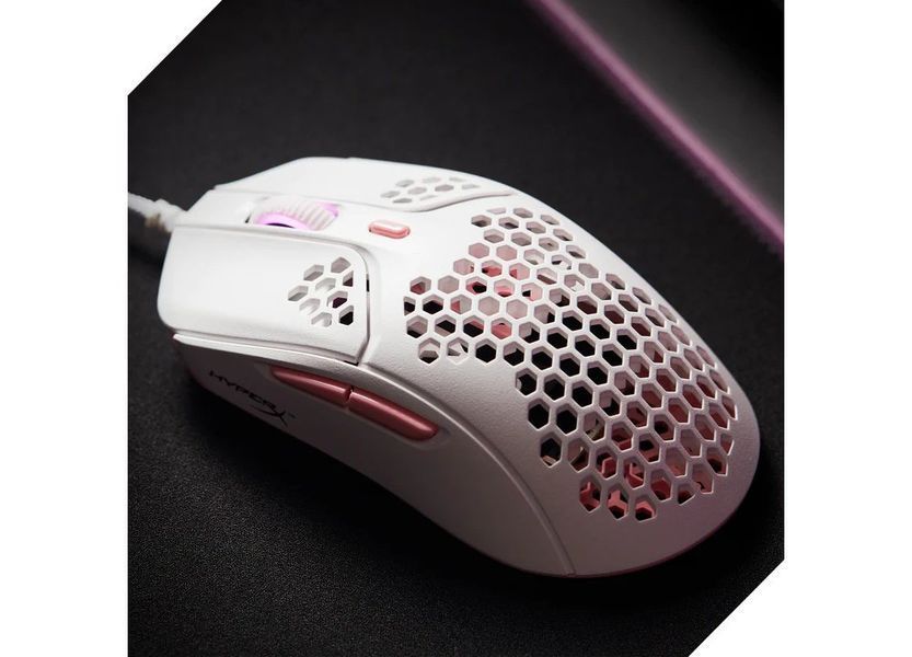 HyperX Миша Pulsefire Haste USB, White/Pink