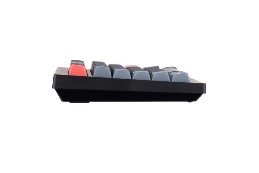 Keychron Клавиатура V1 84 Key QMK Gateron G PRO Red Hot-Swap RGB Knob Carbon Black