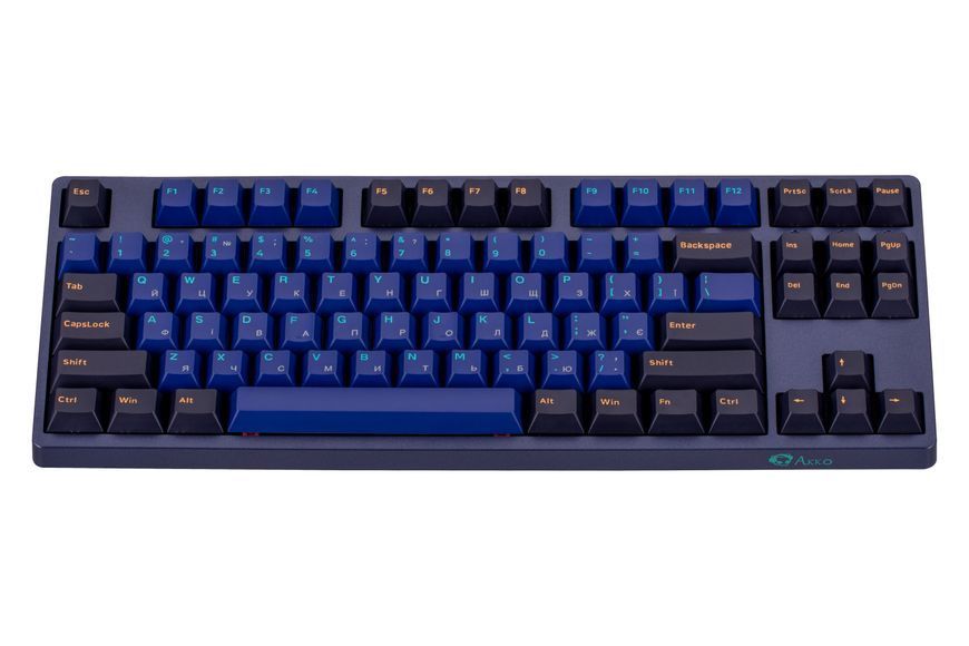 Akko Клавіатура механічна 3087 DS Horizon 87Key, CS Orange V2, USB-A, EN/UKR, No LED, Blue