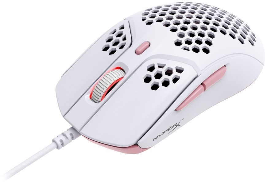 HyperX Миша Pulsefire Haste USB, White/Pink
