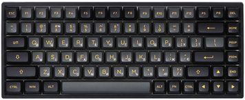 Akko Клавіатура механічна 3084B Plus Black&Gold 84Key,CS Jelly Purple, BT/WL/USB-A, EN/UKR, RGB, Чорний