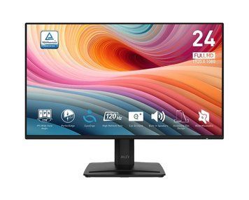 Монітор MSI 23.8" PRO MP242A-E2 D-Sub, HDMI, DP, MM, IPS, 120Hz, 1 ms, sRGB 115%, AdaptiveSync 9S6-3PD1CT-001 фото