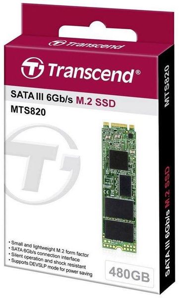 Transcend Накопитель SSD M.2 480GB SATA 820S